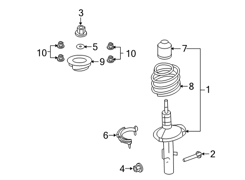 2008 Ford Taurus Washer Diagram for -W710880-S440