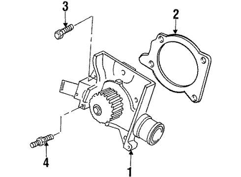 2001 Ford Escort Water Pump Diagram 1 - Thumbnail