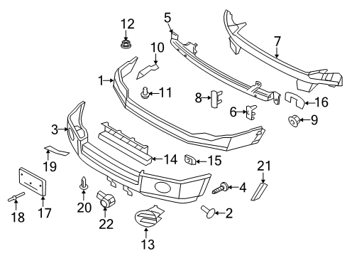 2013 Ford Expedition Front Bumper Diagram