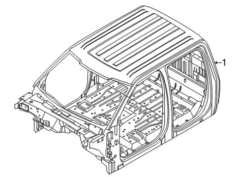 2020 Ford F-150 Cab Assembly Diagram 1 - Thumbnail