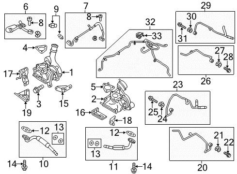 2011 Ford Taurus Valve Assembly - Rubber Diagram for AA5Z-9961-AA