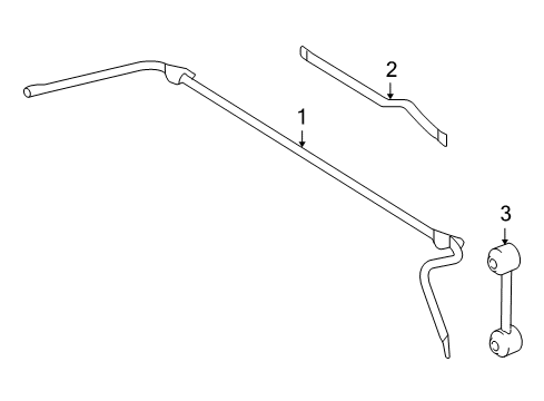 2005 Ford Freestyle Rear Suspension Components, Lower Control Arm, Upper Control Arm, Stabilizer Bar Diagram