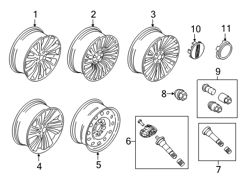 2018 Lincoln Navigator Wheels Diagram 2 - Thumbnail