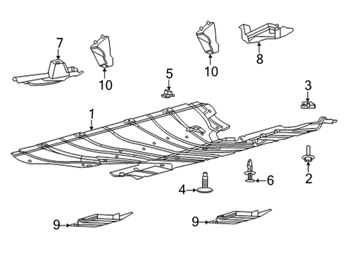 2021 Ford Mustang Mach-E DEFLECTOR - AIR Diagram for LJ9Z-5411779-A