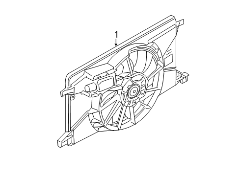 2014 Ford Focus Cooling System, Radiator, Water Pump, Cooling Fan Diagram 2 - Thumbnail