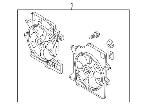 2005 Mercury Mariner Cooling System, Radiator, Water Pump, Cooling Fan Diagram