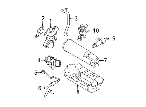 2008 Ford Ranger Emission Components Diagram 1 - Thumbnail