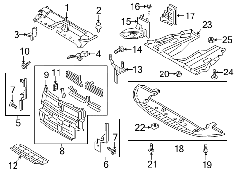 2017 Lincoln MKZ Bolt And Washer Assembly - Hex.Head Diagram for -W714962-S450B