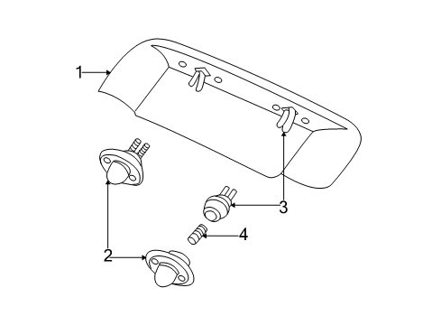 2000 Ford Mustang License Lamps Diagram