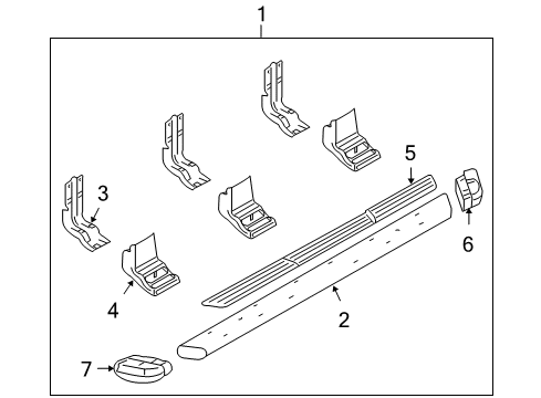 2005 Ford F-350 Super Duty Running Board Diagram