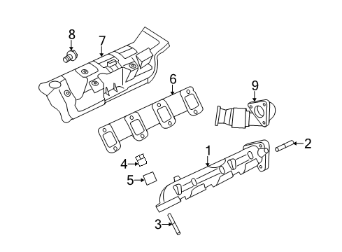 2011 Ford F-250 Super Duty Stud Diagram for -W715713-S431