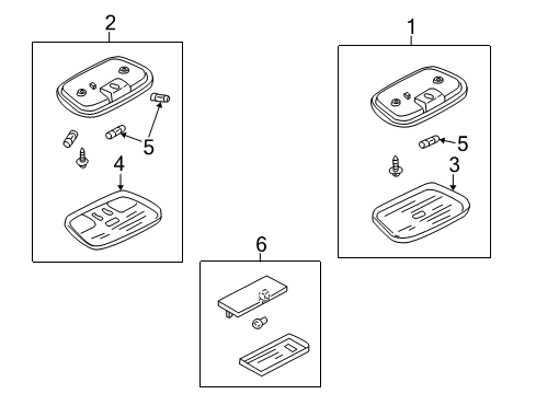 2005 Mercury Mariner Interior Lamps Diagram