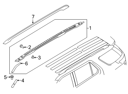 2019 Ford Explorer Roof Trim Diagram