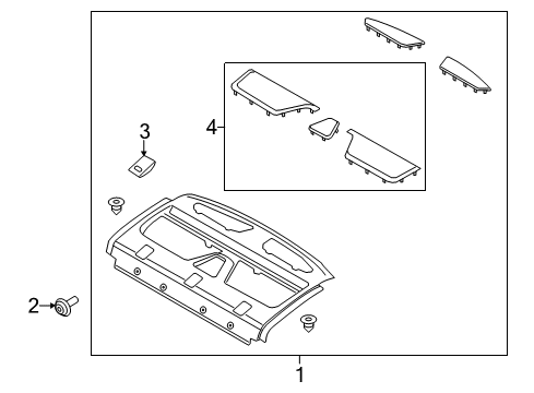 2018 Lincoln MKZ Interior Trim - Rear Body Diagram 2 - Thumbnail