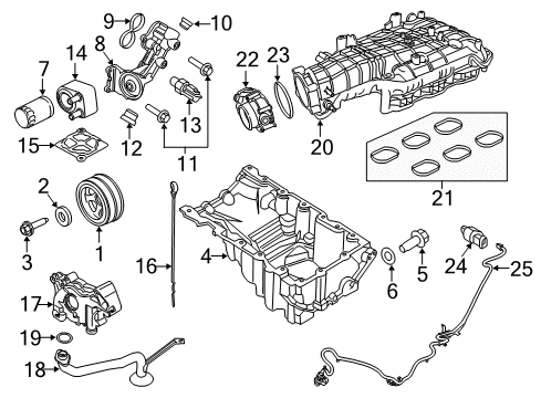 2015 Lincoln Navigator Cover Diagram for BL3Z-6C070-A