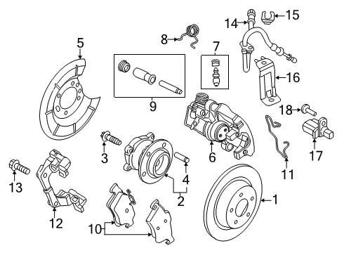 2021 Ford Transit Connect Rear Brakes Diagram