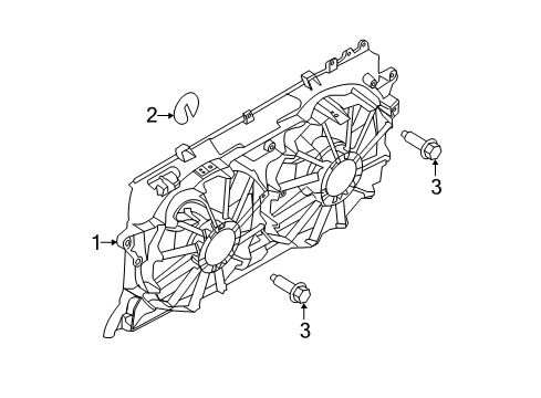 2011 Ford F-150 Cooling System, Radiator, Water Pump, Cooling Fan Diagram 2 - Thumbnail