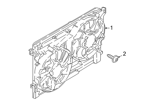 2017 Lincoln Continental Cooling System, Radiator, Water Pump, Cooling Fan Diagram 3 - Thumbnail