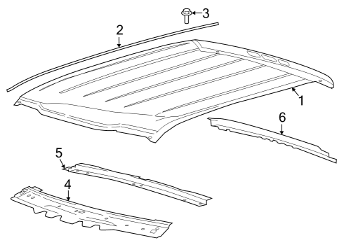 2023 Ford F-250 Super Duty PANEL Diagram for LC3Z-2540484-B