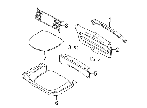 2005 Ford Freestyle Interior Trim - Lift Gate Diagram