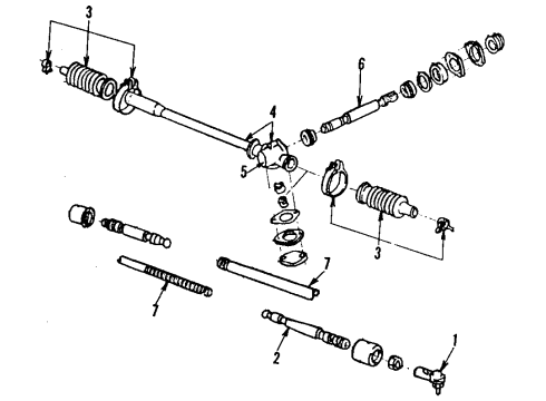 1991 Ford Escort Insulator - Rubber Diagram for FOCZ-3C716-A