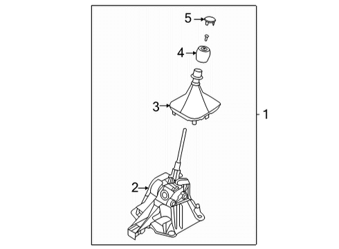 2022 Ford Bronco HOUSING ASY - GEAR SHIFT Diagram for MB3Z-7210-P