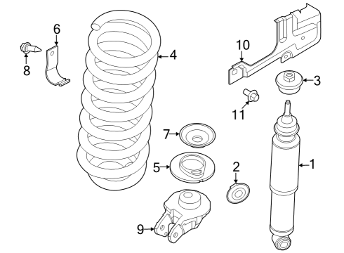 2024 Ford F-250 Super Duty Shocks & Components - Front Diagram