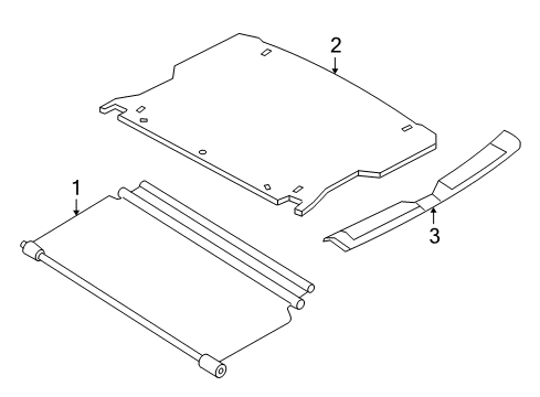 2007 Mercury Mariner Interior Trim - Rear Body Diagram