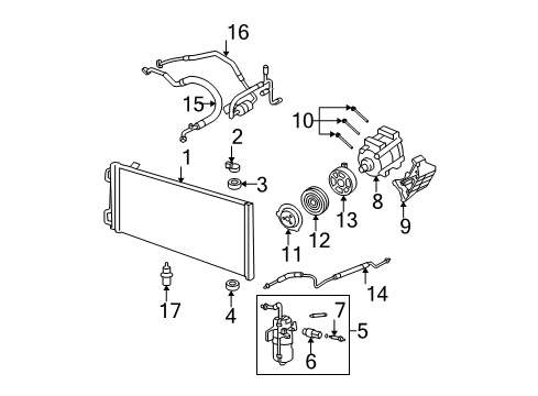 2008 Ford F-150 Compressor Assembly Diagram for 8L3Z-19703-B