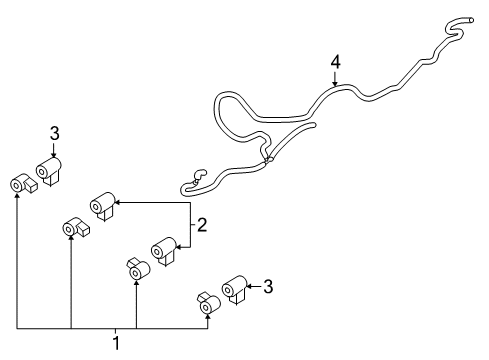 2020 Ford F-350 Super Duty WIRE - PARKING DISTANCE AID SE Diagram for LC3Z-15K868-A