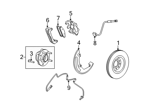 2008 Ford Taurus Abs Control Module Diagram for 8G1Z-2C346-E