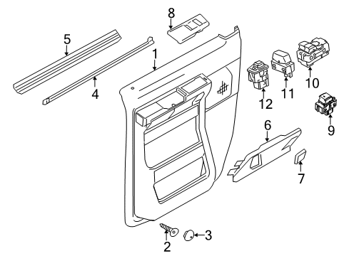 2012 Ford E-250 Front Door Diagram 2 - Thumbnail