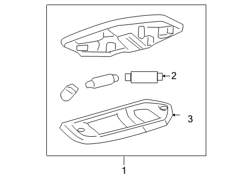 2004 Ford F-150 Interior Lamps Diagram 1 - Thumbnail