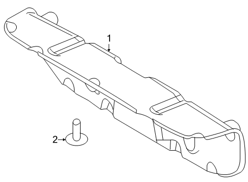 2008 Ford Focus Panel Assembly - Door Trim Diagram for 9S4Z-5445594-AA