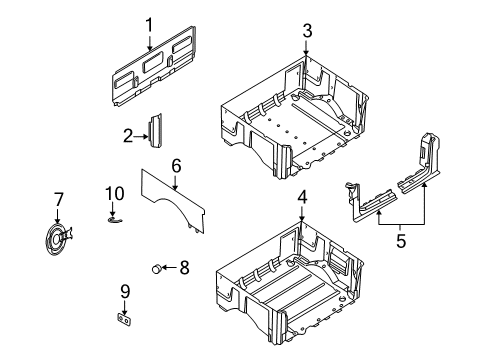 2002 Lincoln Blackwood Pick Up Box Components Diagram