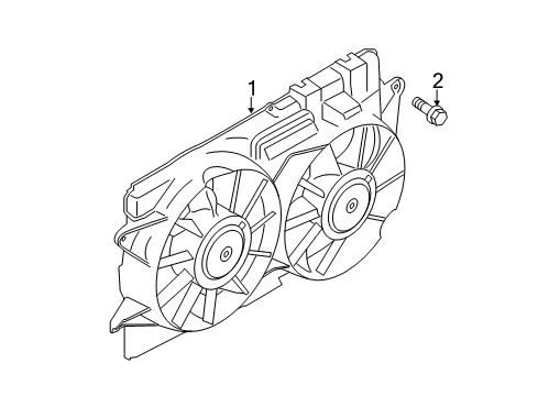 2018 Ford Mustang Cooling System, Radiator, Water Pump, Cooling Fan Diagram 3 - Thumbnail