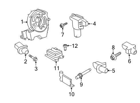 2017 Ford Transit-150 Air Bag Components Diagram 2 - Thumbnail