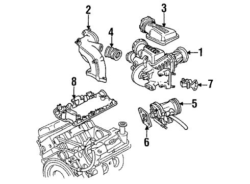 1991 Ford Thunderbird Sensor Assembly Diagram for F1TZ-9F472-A