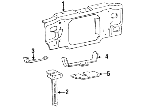 1995 Ford Ranger Deflector Air Diagram for F47Z8349B