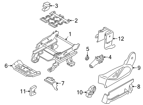 2023 Ford Transit Connect Tracks & Components Diagram