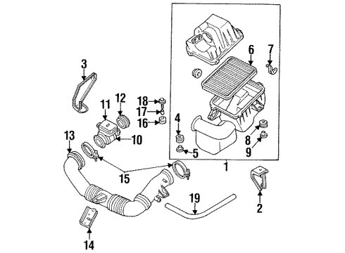 1995 Ford Aspire Sender Assembly Diagram for F4BZ12A648A