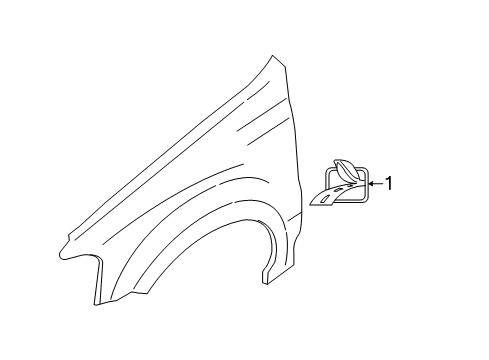 2009 Ford Escape Exterior Trim - Fender Diagram