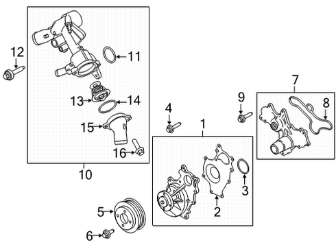 2020 Ford Transit-150 Water Pump Diagram 1 - Thumbnail