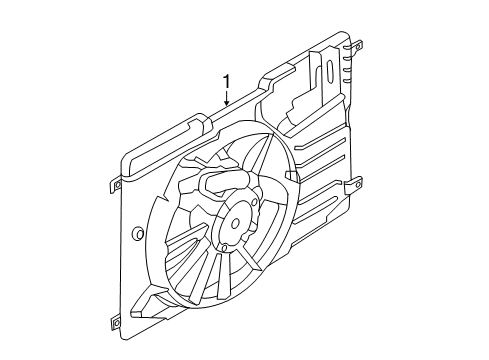 2014 Ford Escape Cooling System, Radiator, Water Pump, Cooling Fan Diagram