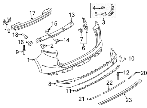 2015 Ford Edge Rear Bumper Diagram