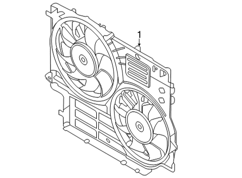 2023 Ford Transit-350 HD Cooling System, Radiator, Water Pump, Cooling Fan Diagram