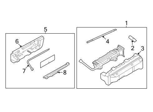 2023 Ford E-Transit Jack & Components Diagram