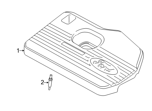 2023 Lincoln Nautilus Engine Appearance Cover Diagram