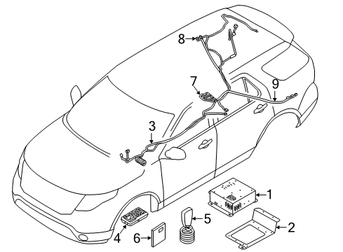 2019 Ford Police Interceptor Utility Electrical Components Diagram