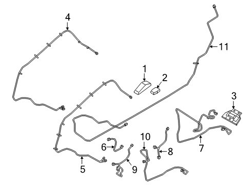 2022 Ford Expedition CABLE ASY - EXTENSION Diagram for NL1Z-18812-U